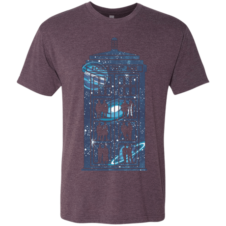 T-Shirts Vintage Purple / Small Box of Time and Space Men's Triblend T-Shirt