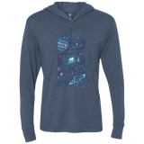 T-Shirts Indigo / X-Small Box of Time and Space Triblend Long Sleeve Hoodie Tee