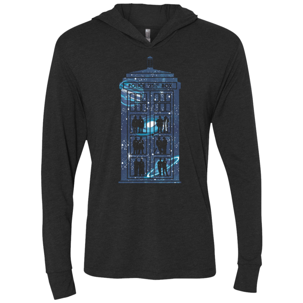 T-Shirts Vintage Black / X-Small Box of Time and Space Triblend Long Sleeve Hoodie Tee