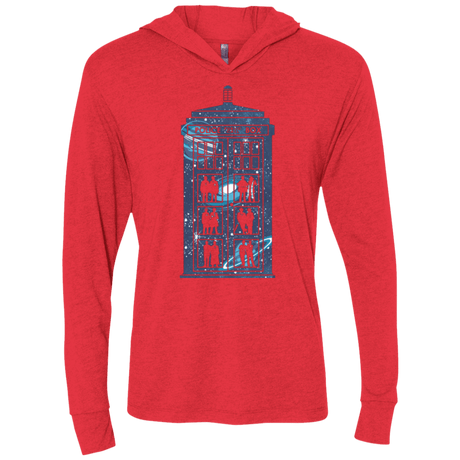 T-Shirts Vintage Red / X-Small Box of Time and Space Triblend Long Sleeve Hoodie Tee