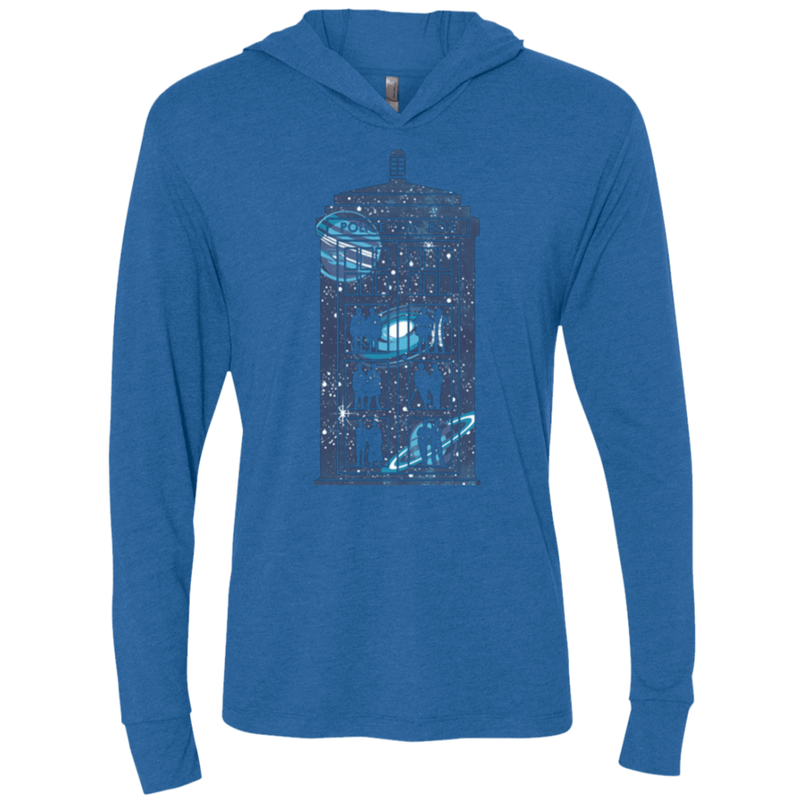 T-Shirts Vintage Royal / X-Small Box of Time and Space Triblend Long Sleeve Hoodie Tee