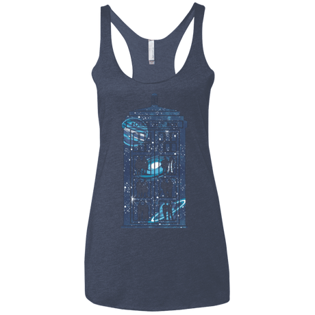 T-Shirts Vintage Navy / X-Small Box of Time and Space Women's Triblend Racerback Tank