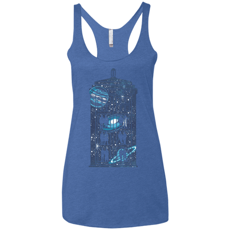 T-Shirts Vintage Royal / X-Small Box of Time and Space Women's Triblend Racerback Tank