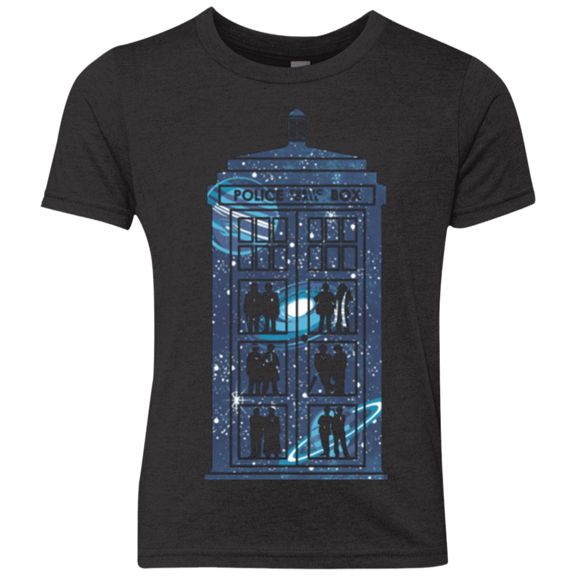 T-Shirts Vintage Black / YXS Box of Time and Space Youth Triblend T-Shirt