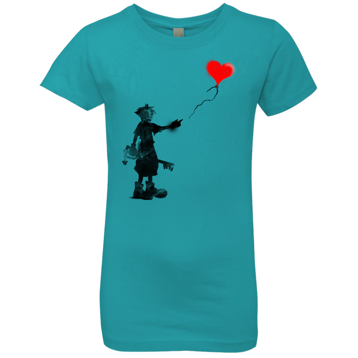 Boy and Balloon Girls Premium T-Shirt