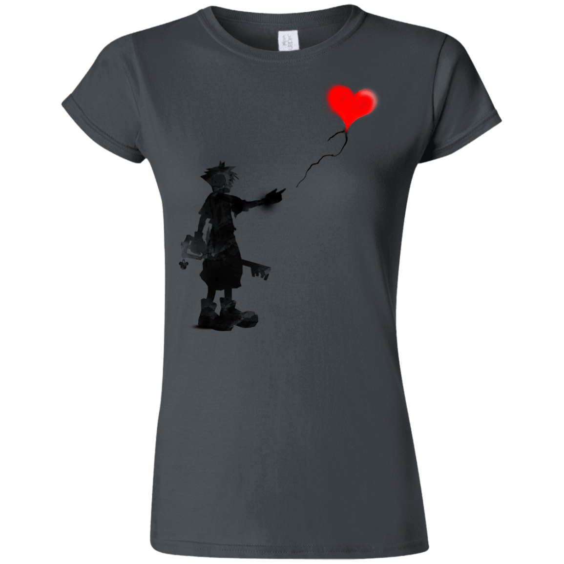 T-Shirts Charcoal / S Boy and Balloon Junior Slimmer-Fit T-Shirt