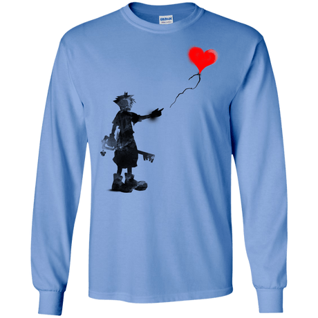 T-Shirts Carolina Blue / S Boy and Balloon Men's Long Sleeve T-Shirt