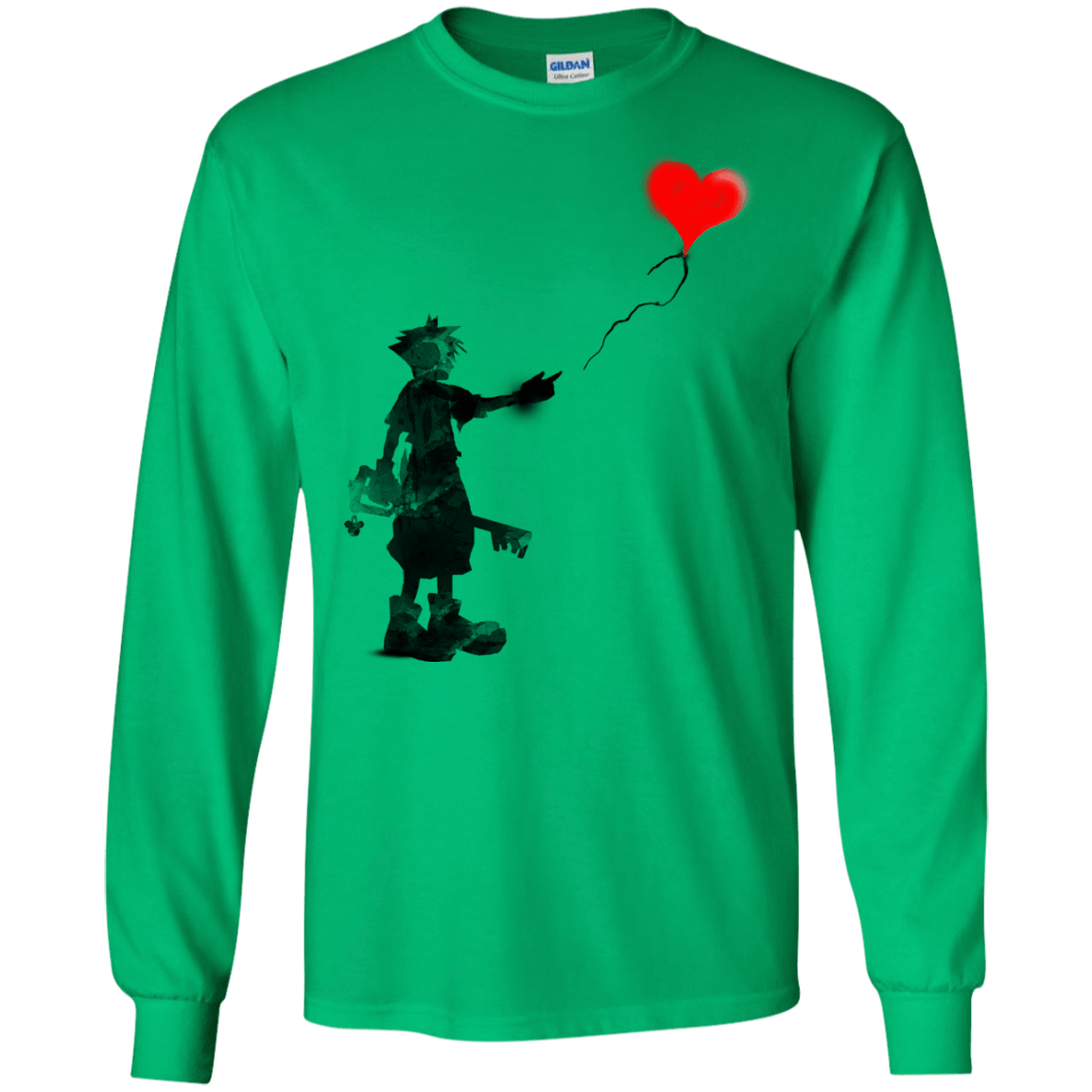 T-Shirts Irish Green / S Boy and Balloon Men's Long Sleeve T-Shirt