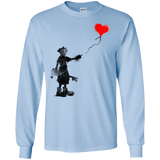 T-Shirts Light Blue / S Boy and Balloon Men's Long Sleeve T-Shirt