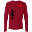 T-Shirts Cardinal / S Boy and Balloon Men's Premium Long Sleeve
