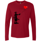 T-Shirts Cardinal / S Boy and Balloon Men's Premium Long Sleeve