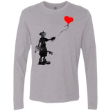 T-Shirts Heather Grey / S Boy and Balloon Men's Premium Long Sleeve