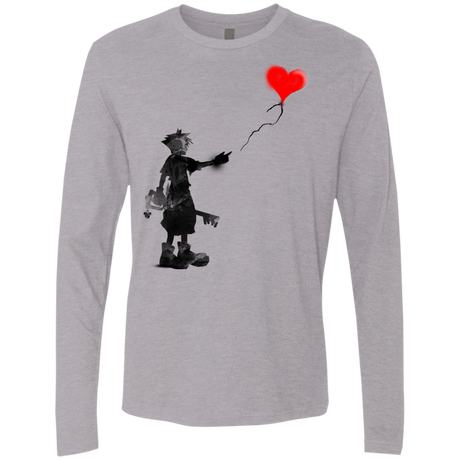 T-Shirts Heather Grey / S Boy and Balloon Men's Premium Long Sleeve