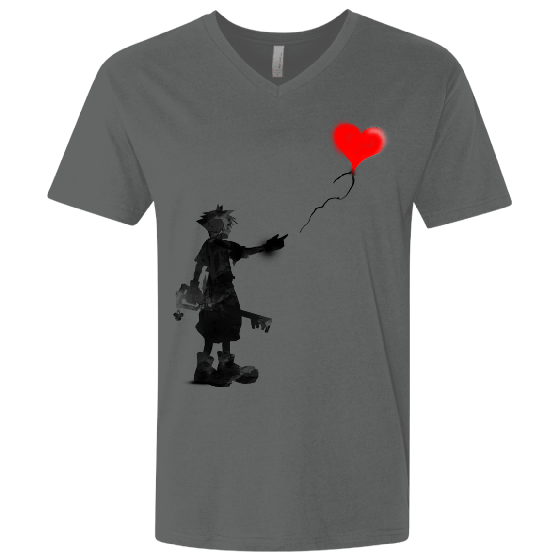 Boy and Balloon Men's Premium V-Neck