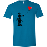 T-Shirts Antique Sapphire / S Boy and Balloon Men's Semi-Fitted Softstyle