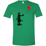 T-Shirts Heather Irish Green / S Boy and Balloon Men's Semi-Fitted Softstyle
