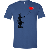 T-Shirts Heather Royal / X-Small Boy and Balloon Men's Semi-Fitted Softstyle