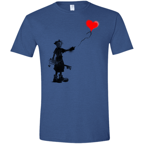 T-Shirts Heather Royal / X-Small Boy and Balloon Men's Semi-Fitted Softstyle