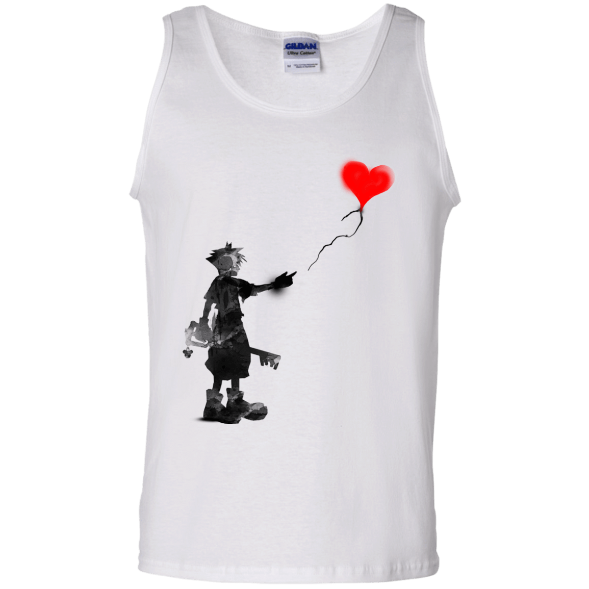 T-Shirts White / S Boy and Balloon Men's Tank Top