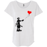 T-Shirts Heather White / X-Small Boy and Balloon Triblend Dolman Sleeve