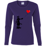 Boy and Balloon Women's Long Sleeve T-Shirt