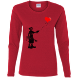 Boy and Balloon Women's Long Sleeve T-Shirt