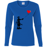 Boy and Balloon Women's Long Sleeve T-Shirt