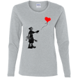 T-Shirts Sport Grey / S Boy and Balloon Women's Long Sleeve T-Shirt
