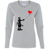 T-Shirts Sport Grey / S Boy and Balloon Women's Long Sleeve T-Shirt