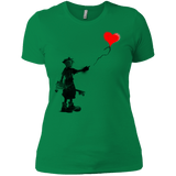 T-Shirts Kelly Green / X-Small Boy and Balloon Women's Premium T-Shirt