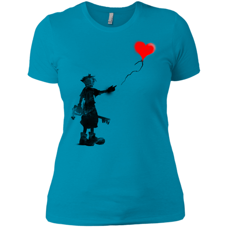 Boy and Balloon Women's Premium T-Shirt