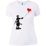 T-Shirts White / X-Small Boy and Balloon Women's Premium T-Shirt