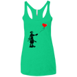 T-Shirts Envy / X-Small Boy and Balloon Women's Triblend Racerback Tank