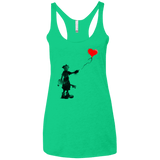 T-Shirts Envy / X-Small Boy and Balloon Women's Triblend Racerback Tank