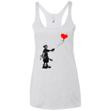 Boy and Balloon Women's Triblend Racerback Tank