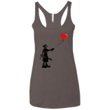 Boy and Balloon Women's Triblend Racerback Tank