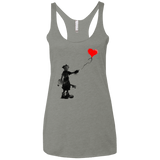 Boy and Balloon Women's Triblend Racerback Tank