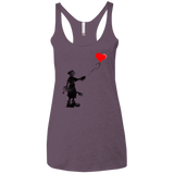 Boy and Balloon Women's Triblend Racerback Tank