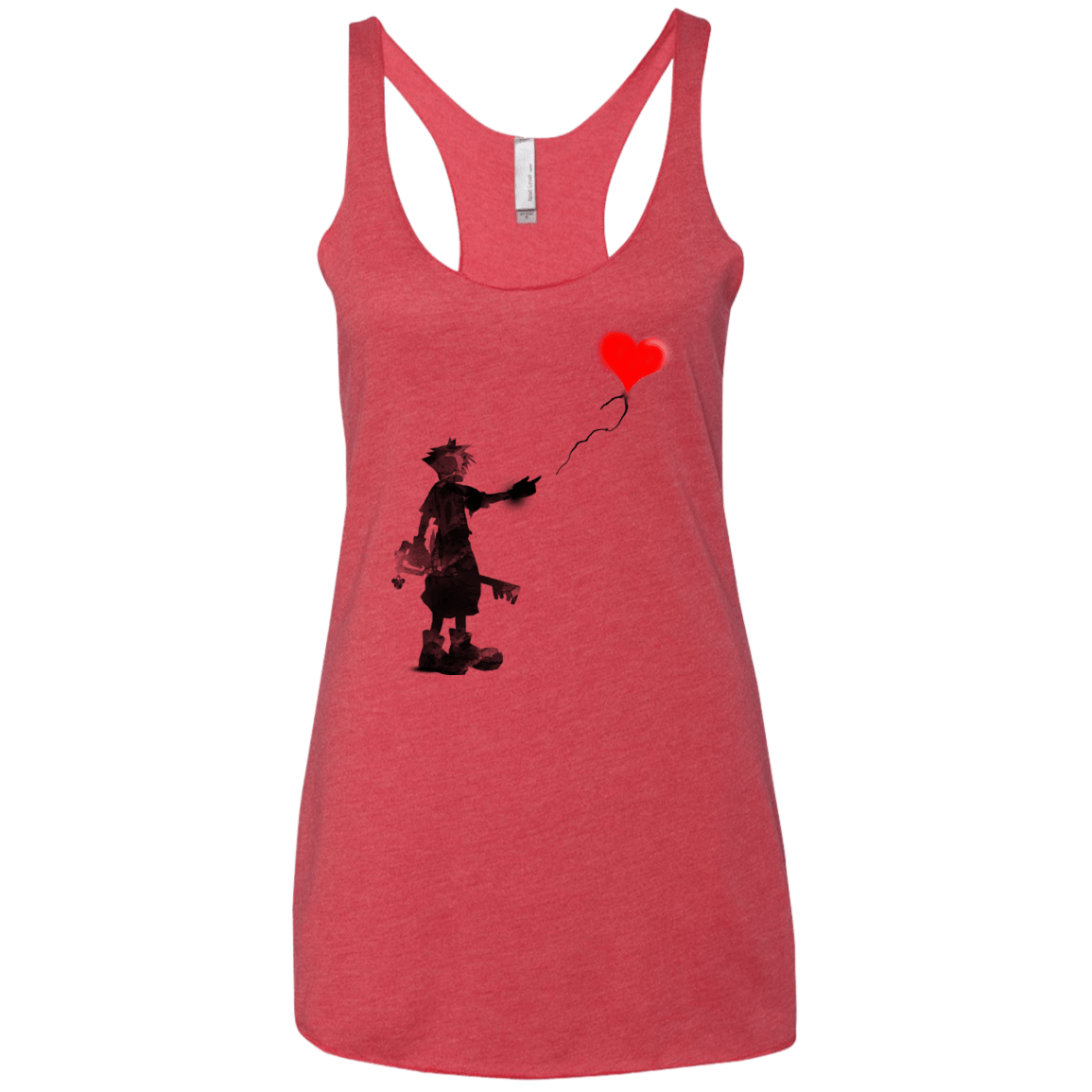 Boy and Balloon Women's Triblend Racerback Tank