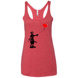 Boy and Balloon Women's Triblend Racerback Tank