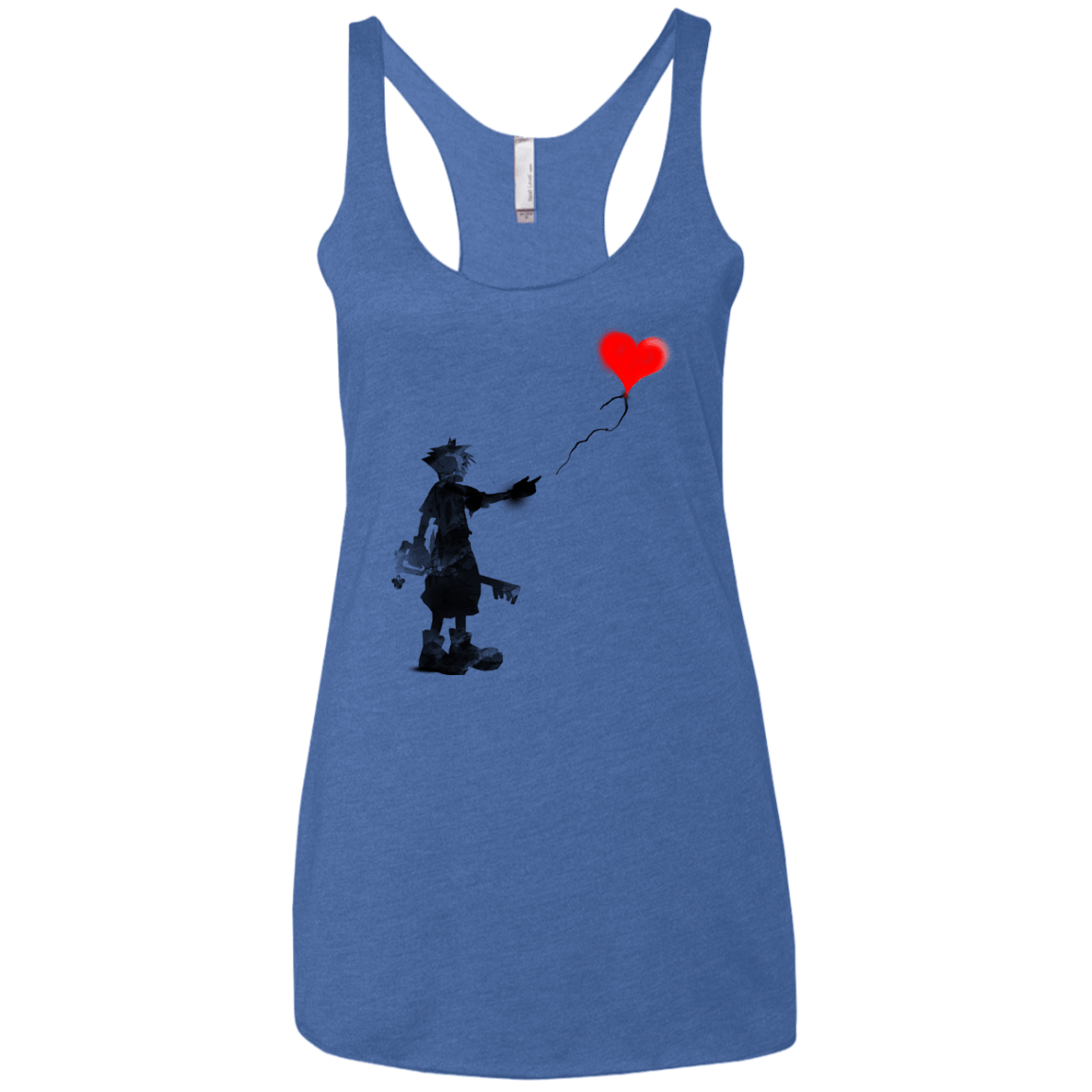 Boy and Balloon Women's Triblend Racerback Tank