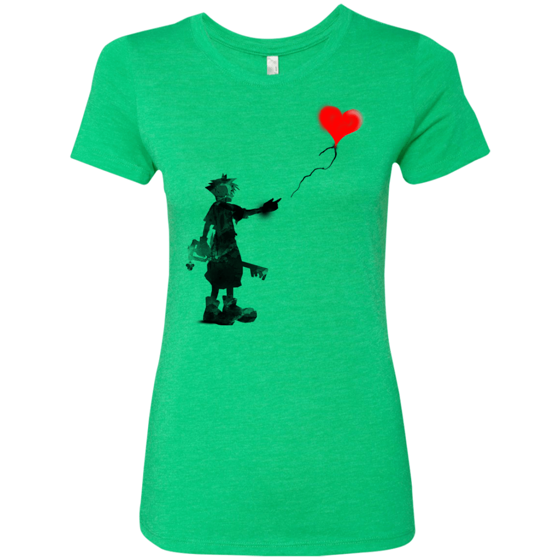 T-Shirts Envy / S Boy and Balloon Women's Triblend T-Shirt