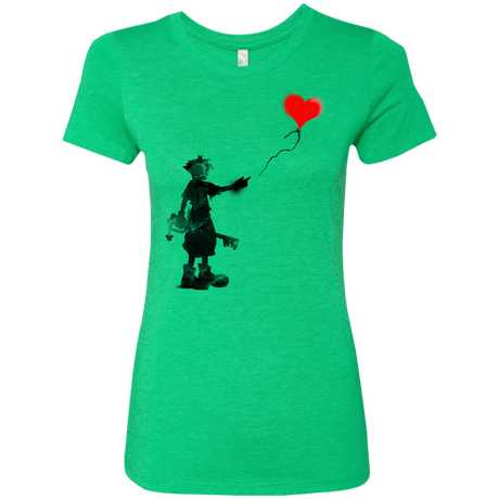 T-Shirts Envy / S Boy and Balloon Women's Triblend T-Shirt