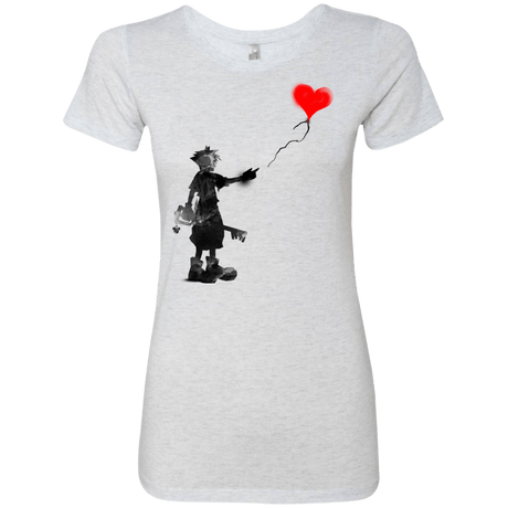 T-Shirts Heather White / S Boy and Balloon Women's Triblend T-Shirt