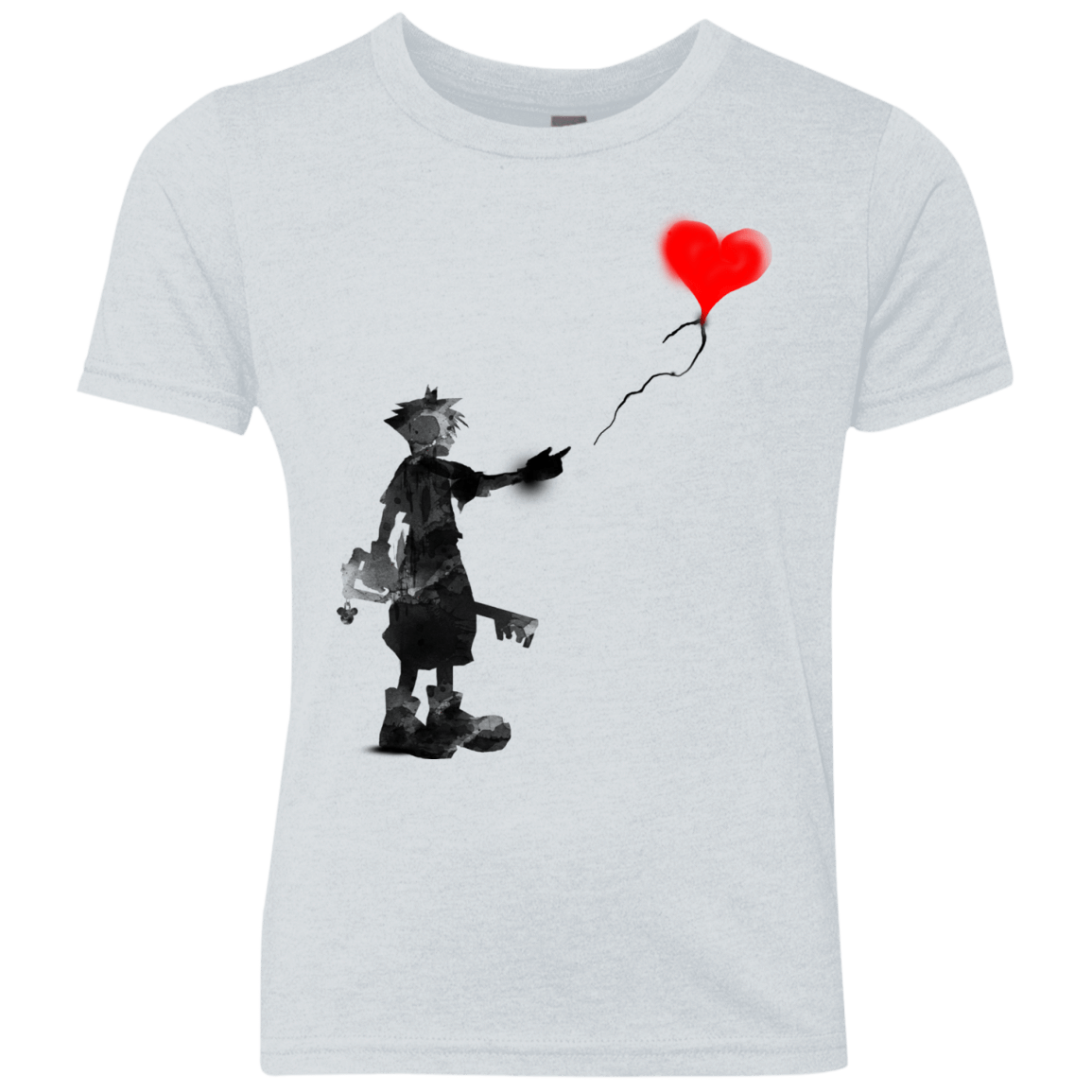 T-Shirts Heather White / YXS Boy and Balloon Youth Triblend T-Shirt