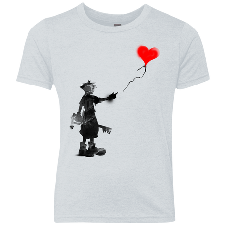 T-Shirts Heather White / YXS Boy and Balloon Youth Triblend T-Shirt