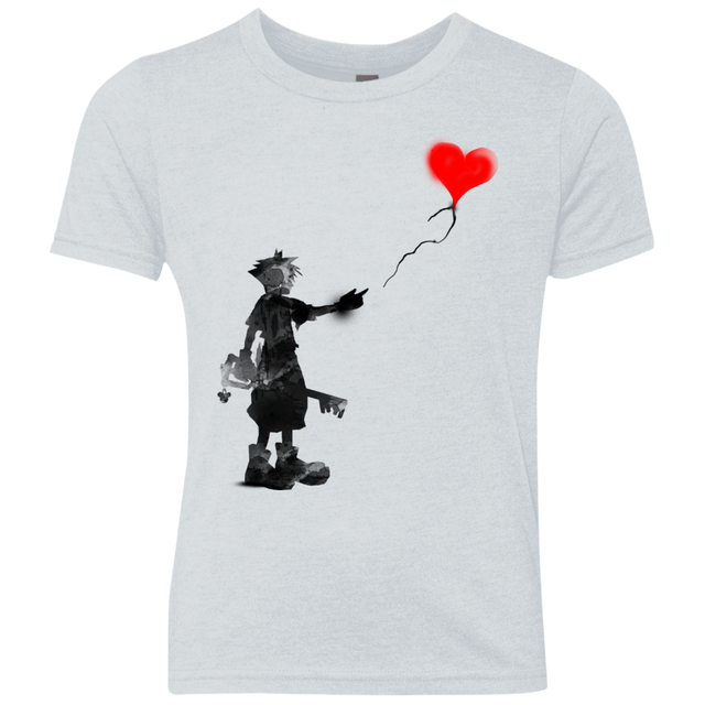 T-Shirts Heather White / YXS Boy and Balloon Youth Triblend T-Shirt