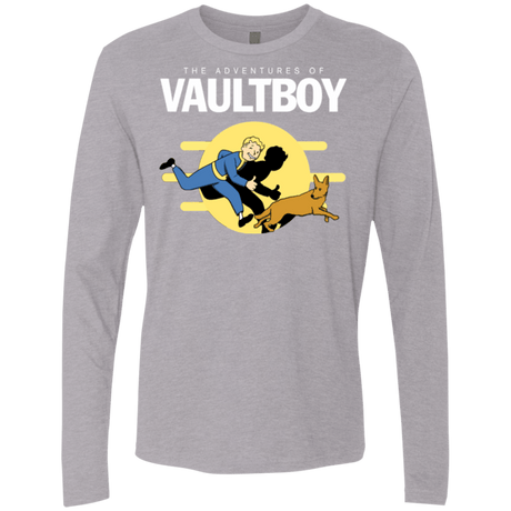 T-Shirts Heather Grey / Small Boy and his dog Men's Premium Long Sleeve