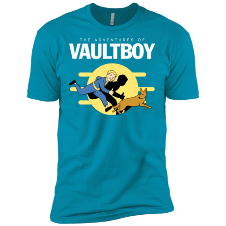 T-Shirts Turquoise / X-Small Boy and his dog Men's Premium T-Shirt