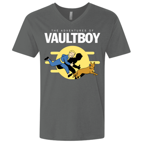 T-Shirts Heavy Metal / X-Small Boy and his dog Men's Premium V-Neck